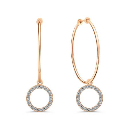 Золотые серьги с фианитами 35990₽