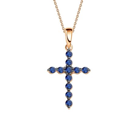 Золотая полвеска с сапфирами 19990₽