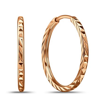 Золотые серьги TALANT с алмазной гранью 37990₽