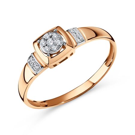 Золотое кольцо с бриллиантами 29990₽