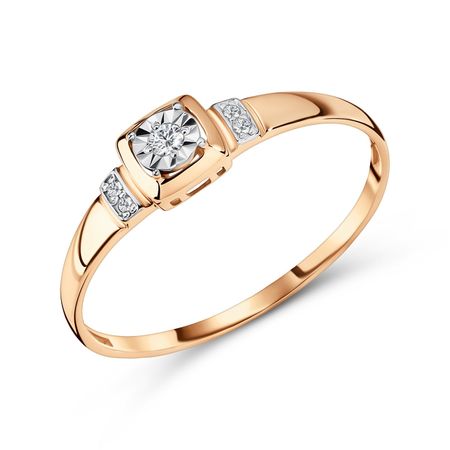 Золотое кольцо с бриллиантами 30990₽