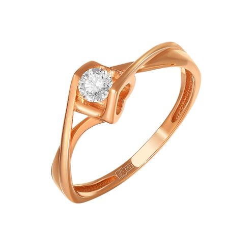 Золотое кольцо с бриллиантом 51990₽