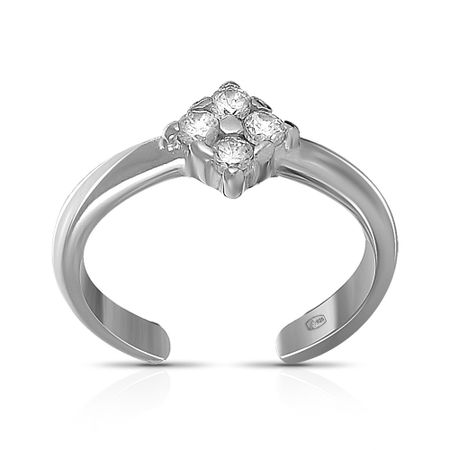 Серебряное кольцо с фианитами 460₽