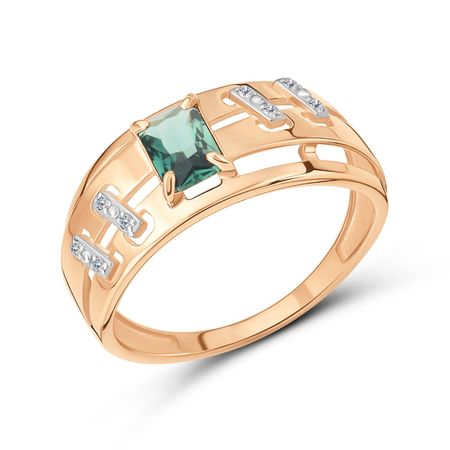 Золотое кольцо с кварцем и фианитами 39990₽