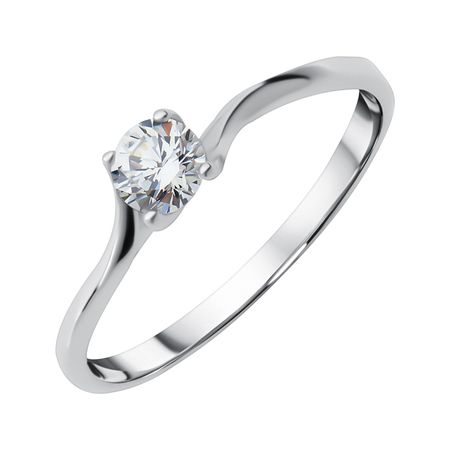 Серебряное кольцо с фианитом 249₽