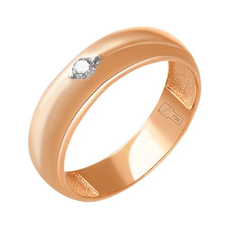 Золотое обручальное кольцо с бриллиантом 51990₽