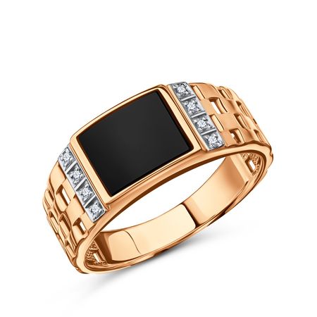 Золотая печатка с фианитами 81990₽