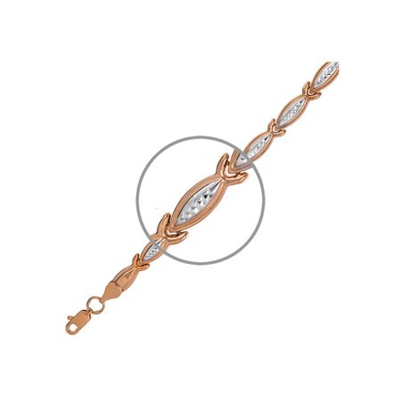 Золотой браслет Ролекс с родированием 49700₽