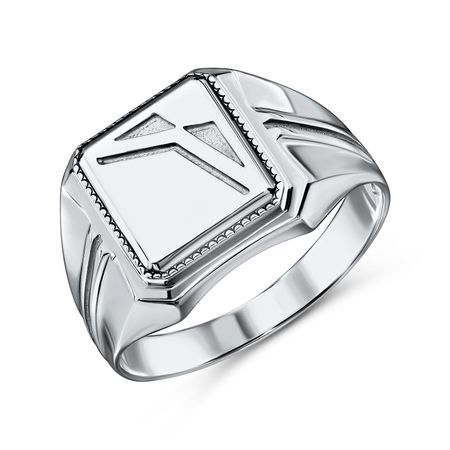 Серебряная печатка с родированием 3990₽