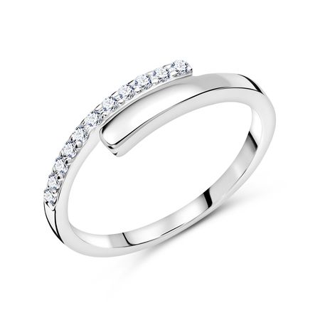 Золотое кольцо с бриллиантами с родированием 22990₽