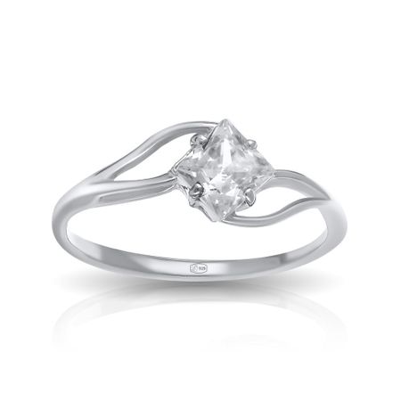 Кольцо из серебра с фианитом 490₽