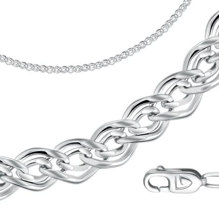 Серебряный браслет Нонна с родированием 490₽