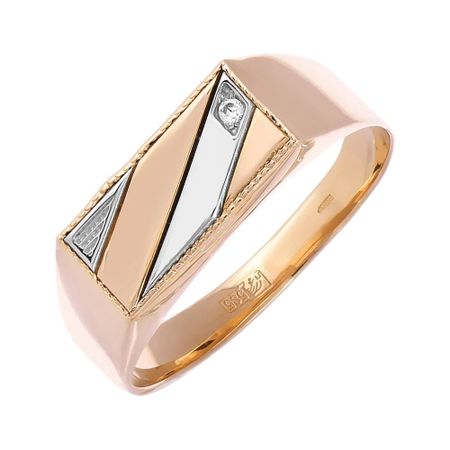 Золотая печатка с фианитом 88260₽