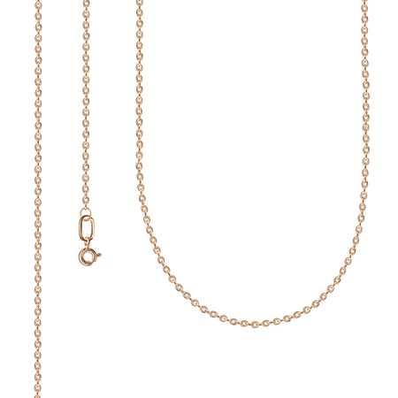 Серебряная цепочка Якорь с позолотой 390₽