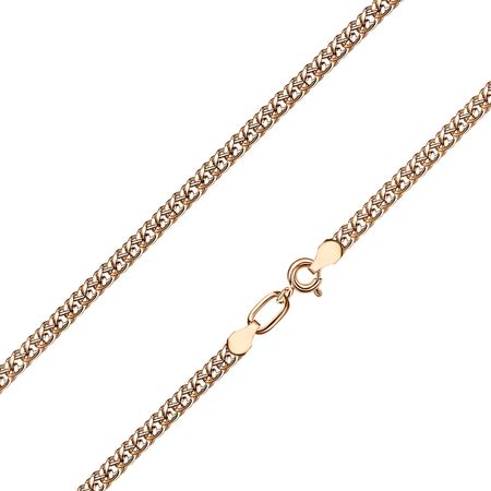 Серебряная цепочка Двойной ромб с позолотой и алмазной гранью 2490₽