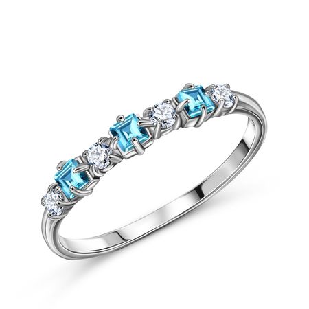 Серебряное кольцо с фианитами 249₽