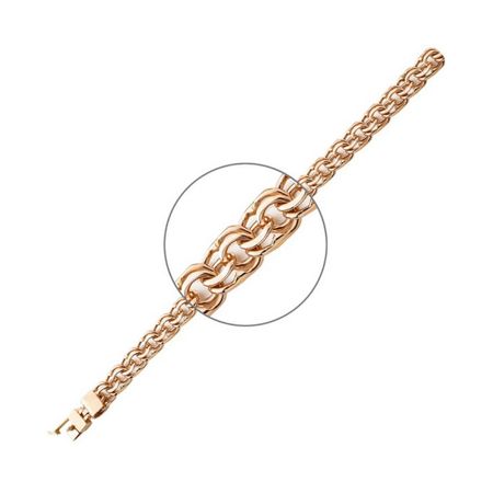 Золотой браслет ручного плетения Бисмарк 252290₽