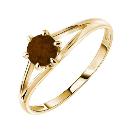 Золотое кольцо с бриллиантом 149990₽