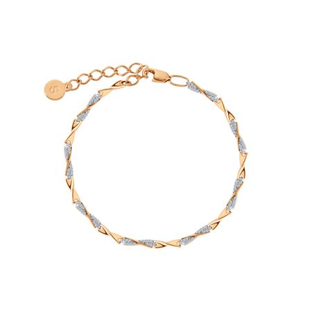 Серебряный браслет с фианитами и позолотой 5100₽