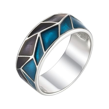 Серебряное кольцо с эмалью 1400₽