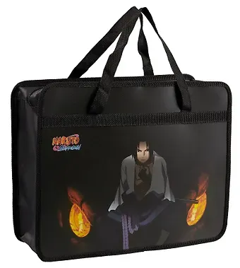 Папка для тетрадей А4 "Naruto" текстиль, ручки, индив.уп.