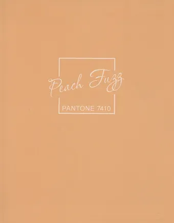 Книга для записей А5+ 96л кл. "Peach Fuzz" интеграл.перепл., матов.ламин., выб.лак.