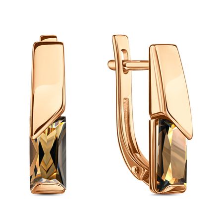 Золотые серьги с цитрином 51990₽