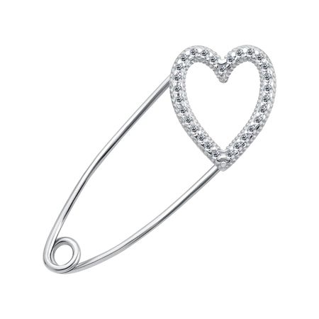 Серебряная булавка с фианитами 990₽