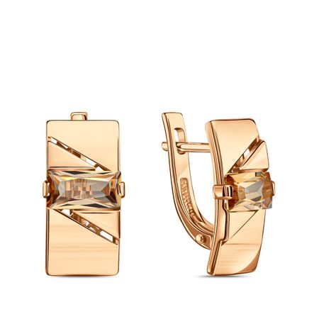 Золотые серьги с цитринами 59990₽