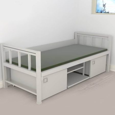 Кровать одноярусная с хранением Yisenya, светло-серый купить недорого