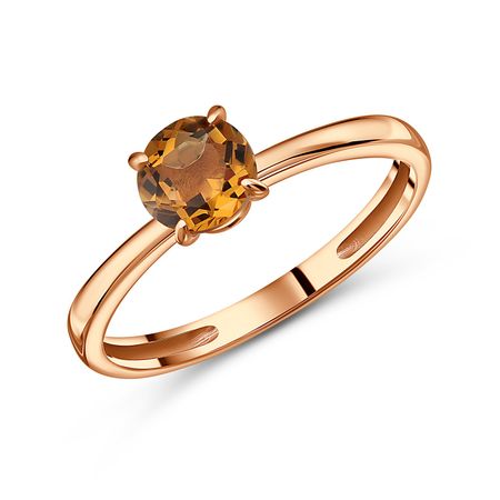 Золотое кольцо с цитрином 27990₽