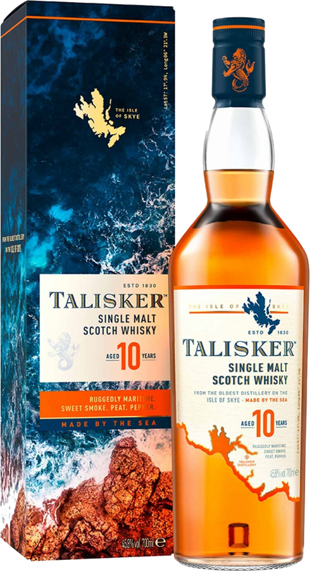 Talisker 10 years single malt scotch whisky (gift box)