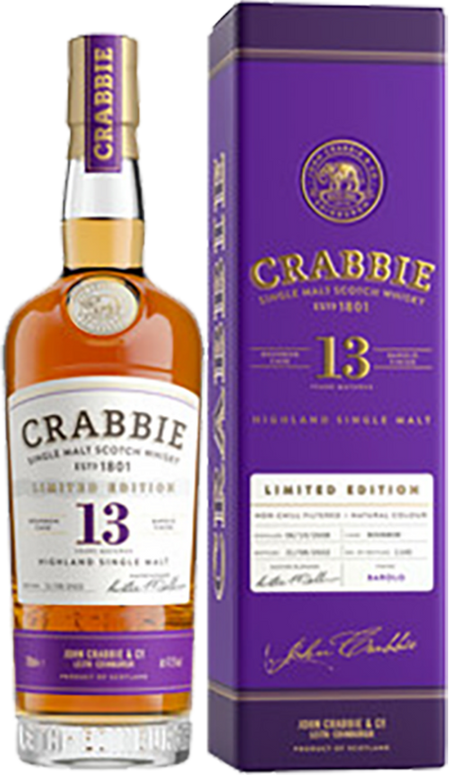 Crabbie Barolo Finish Highland Single Malt Scotch Whisky 13 y.o. (gift box)