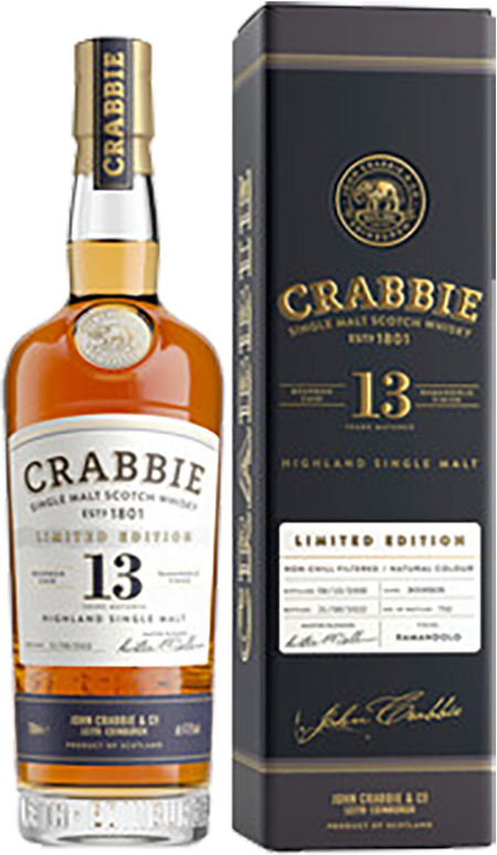 Crabbie Ramandolo Finish Highland Single Malt Scotch Whisky 13 y.o. (gift box)