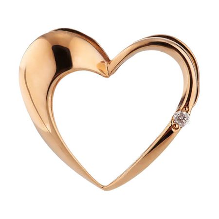 Золотая подвеска с бриллиантом 6990₽