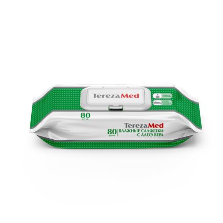 Тереза салфетки влажные очищающие Алоэ 80 366₽