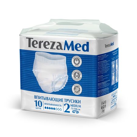 Терезамед трусы-подгузники для взрослых медиум р2 объём бёдер 75 80110 см 10 600₽