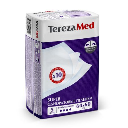 Терезамед пеленки супер 60Х60см N5 182₽