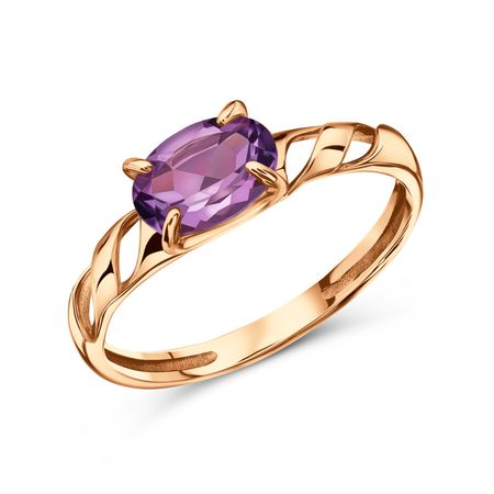 Золотое кольцо с аметистом 20990₽