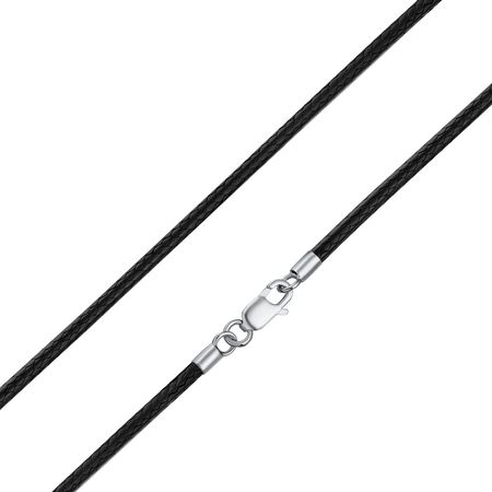 Текстильный шнурок с серебряным замком 910₽