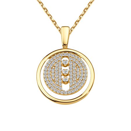 Золотая подвеска с фианитами 45650₽