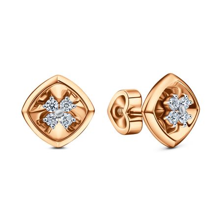 Золотые серьги с фианитами 20810₽