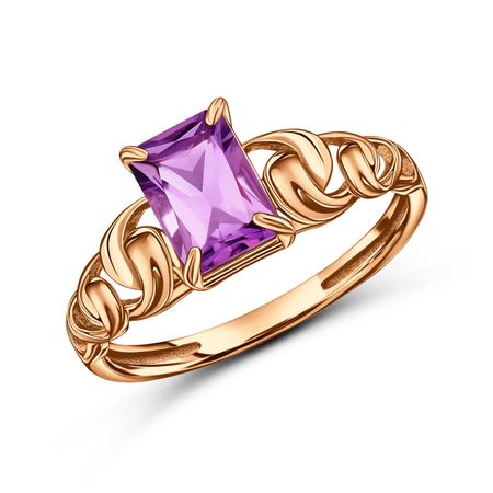 Золотое кольцо с аметистом 26990₽