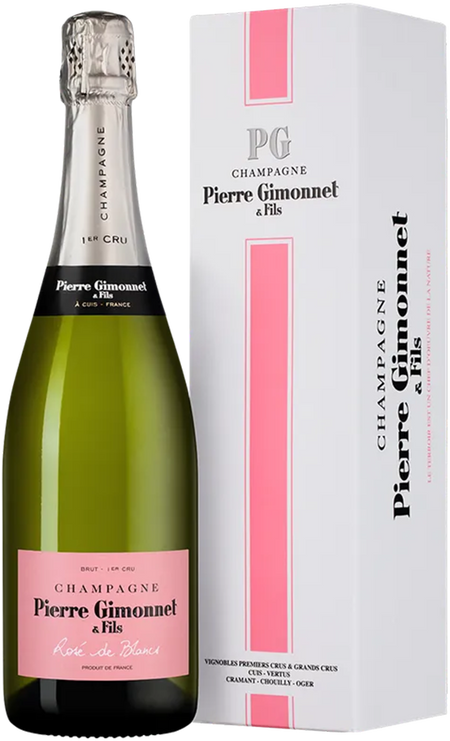 Rose de Blancs Premier Cru Brut Champagne AOC Pierre Gimonnet and Fils (gift box)