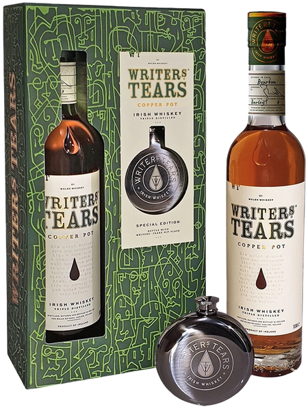 Writers Tears Copper Pot Blended Irish Whisky (gift box with flask)