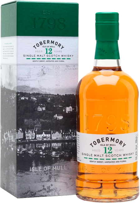 Tobermory Aged 12 Years Old Single Malt Scotch Whisky (gift box)