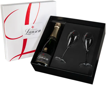 Lanson Le Black Creation Brut Champagne AOC (gift box+2 glasses)