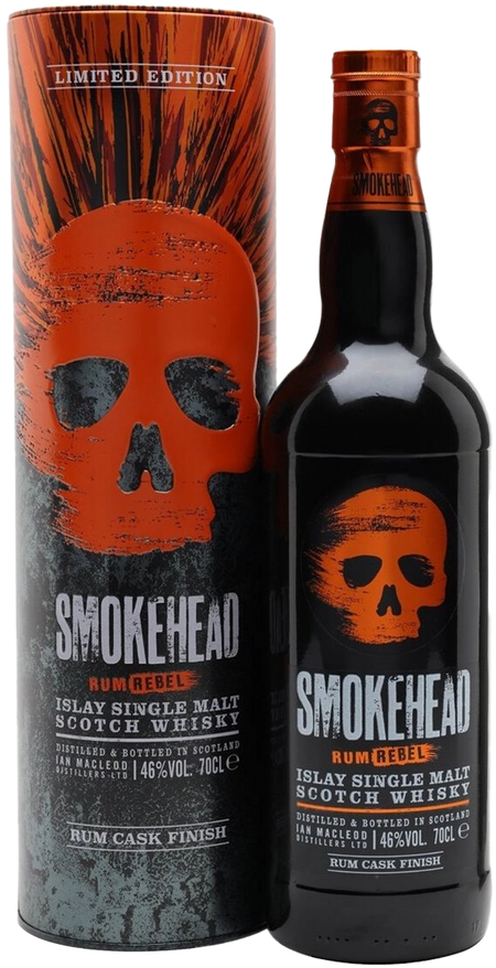 Smokehead Rum Rebel Islay Single Malt Scotch Whisky (gift box)