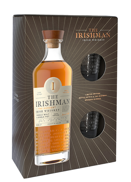 The Irishman The Harvest Blended Irish Whiskey (gift box with 2 glasses)