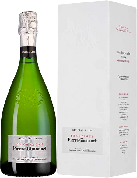 Pierre Gimonnet and Fils Special Club Grands Terroirs de Chardonnay Extra Brut Champagne AOC (gift box)